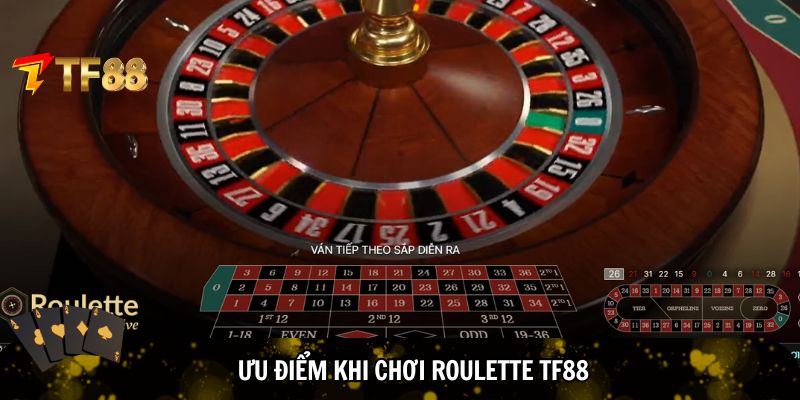 Ưu điểm khi chơi roulette TF88